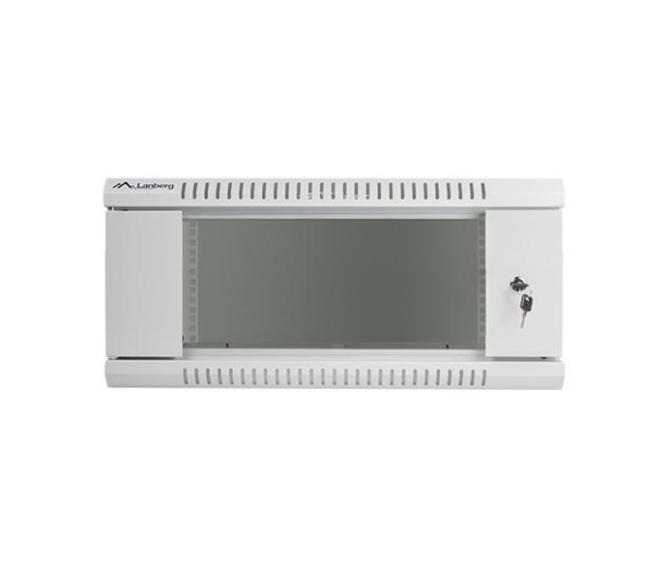 LANBERG Szafa instalacyjna wisząca 19'' 4U 600X450mm szara (drzwi szklane) WF01-6404-10S - 455386 - zdjęcie 2